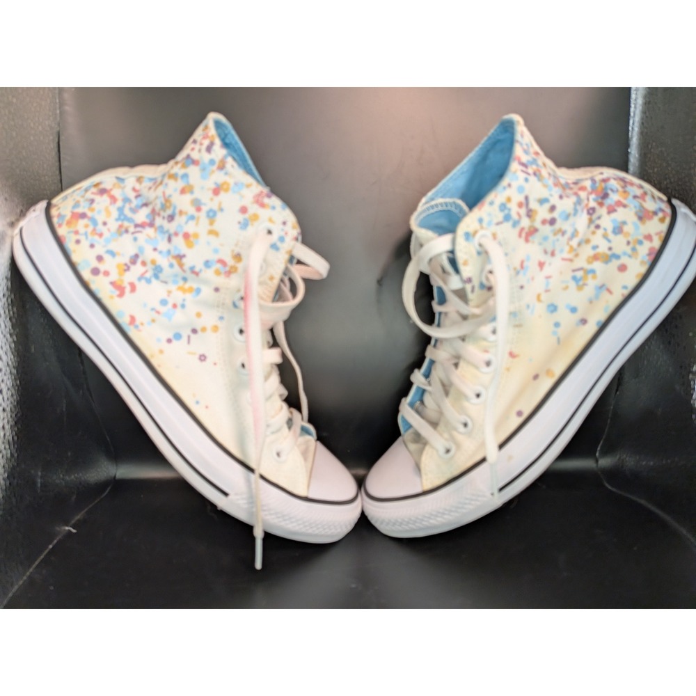Converse Chuck Taylor All Star Hi Confetti Floral Sneakers Mens 7 Womens 9